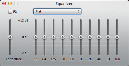 os x media player with equalizer
